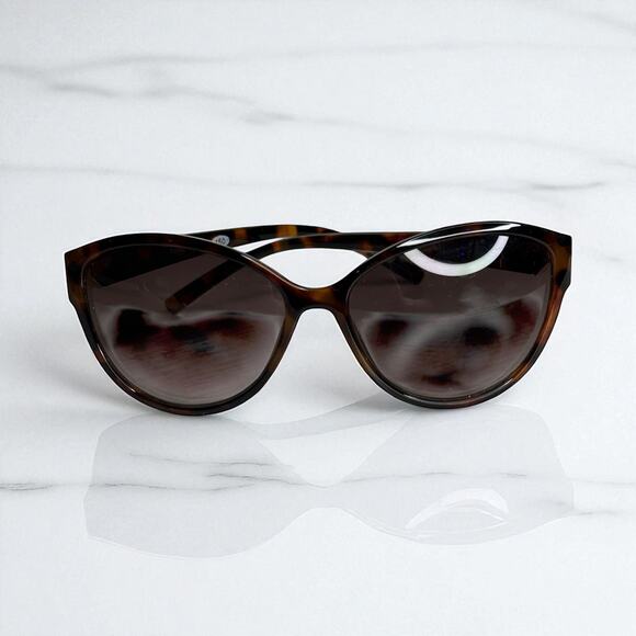 Nine West Sunglasses Women's Chaya Cat Eye In Shiny Tortoise - Picture 2 of 11